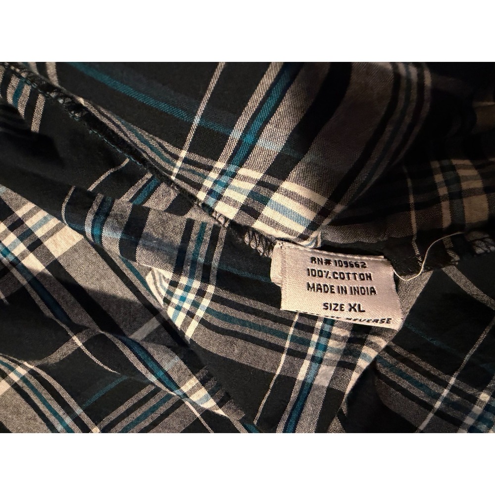 Extra large plaid button up flair shirt by Tulip - Picture 15 of 16